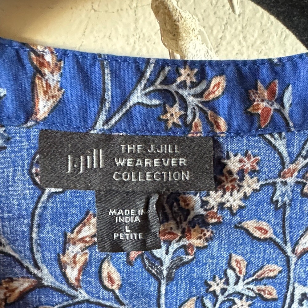 J.Jill wearever collection -Pima cotton blend -made in India-Cottagecore - Picture 3 of 10